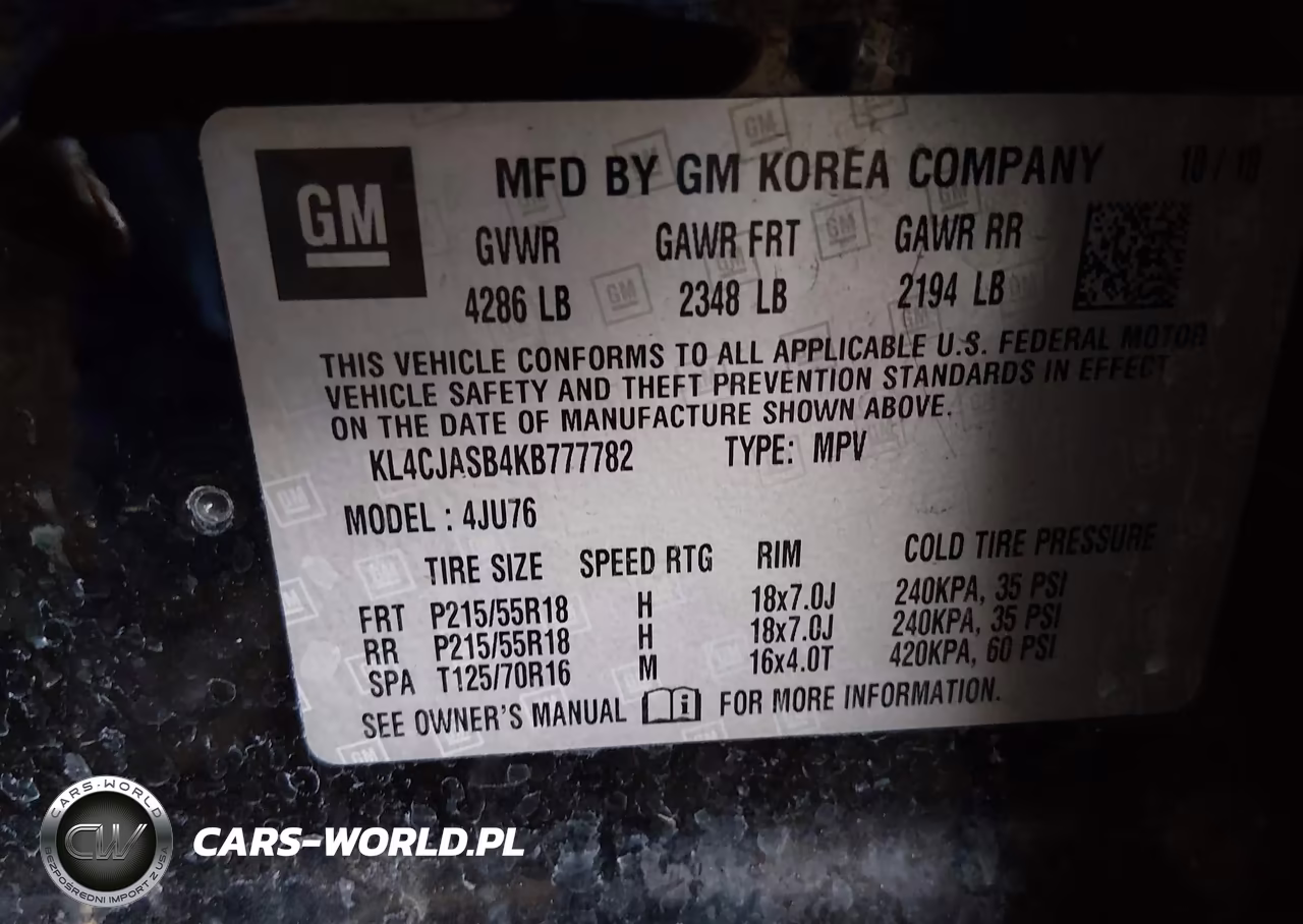 2019 Buick Encore Fwd Preferred VIN:KL4CJASB4KB777782 - 9