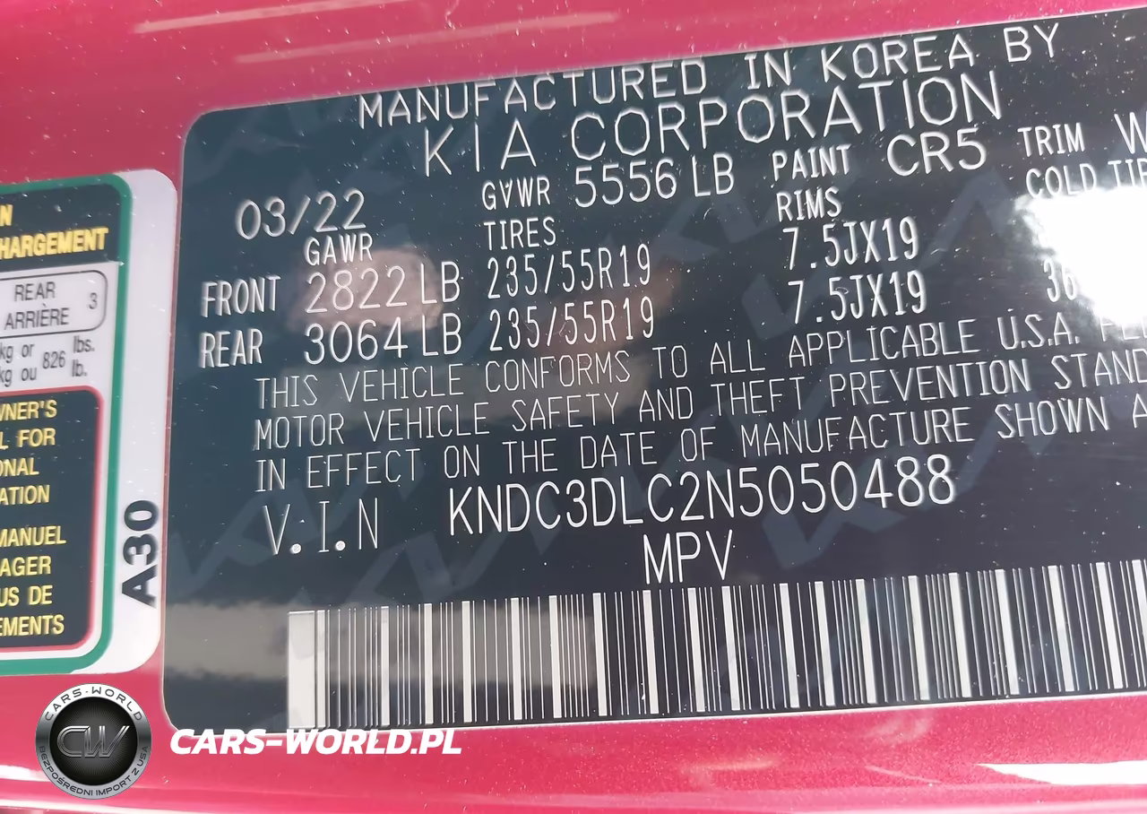 2022 Kia Ev6 Wind VIN:KNDC3DLC2N5050488 - 9