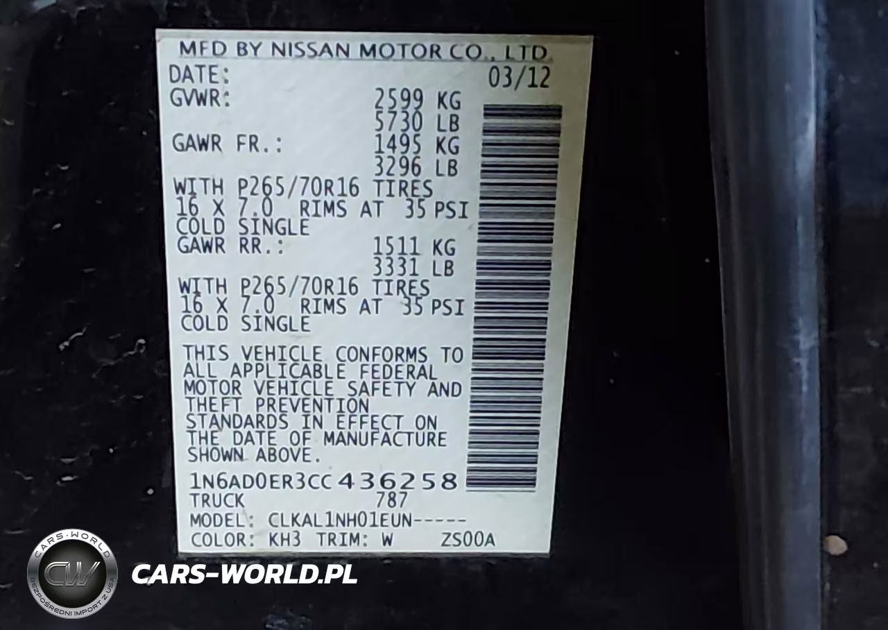 2012 Nissan Frontier S VIN:1N6AD0ER3CC436258 - 9