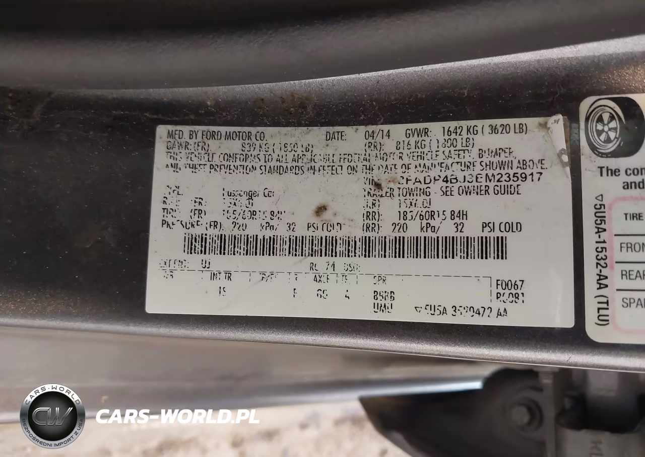 2014 Ford Fiesta Se VIN:3FADP4BJ3EM235917 - 9