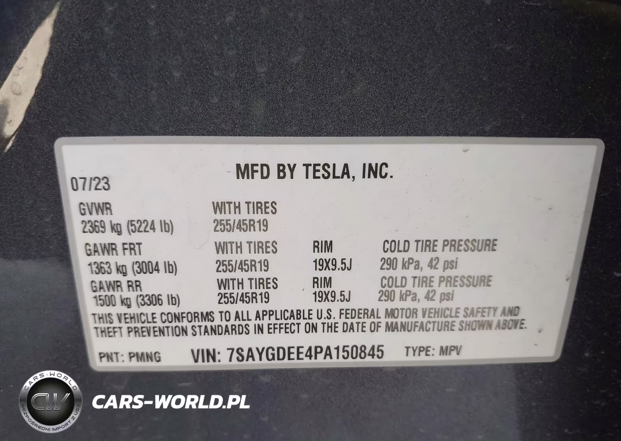 2023 Tesla Model Y Awd-Long Range Dual Motor All-Wheel Drive VIN:7SAYGDEE4PA150845 - 9