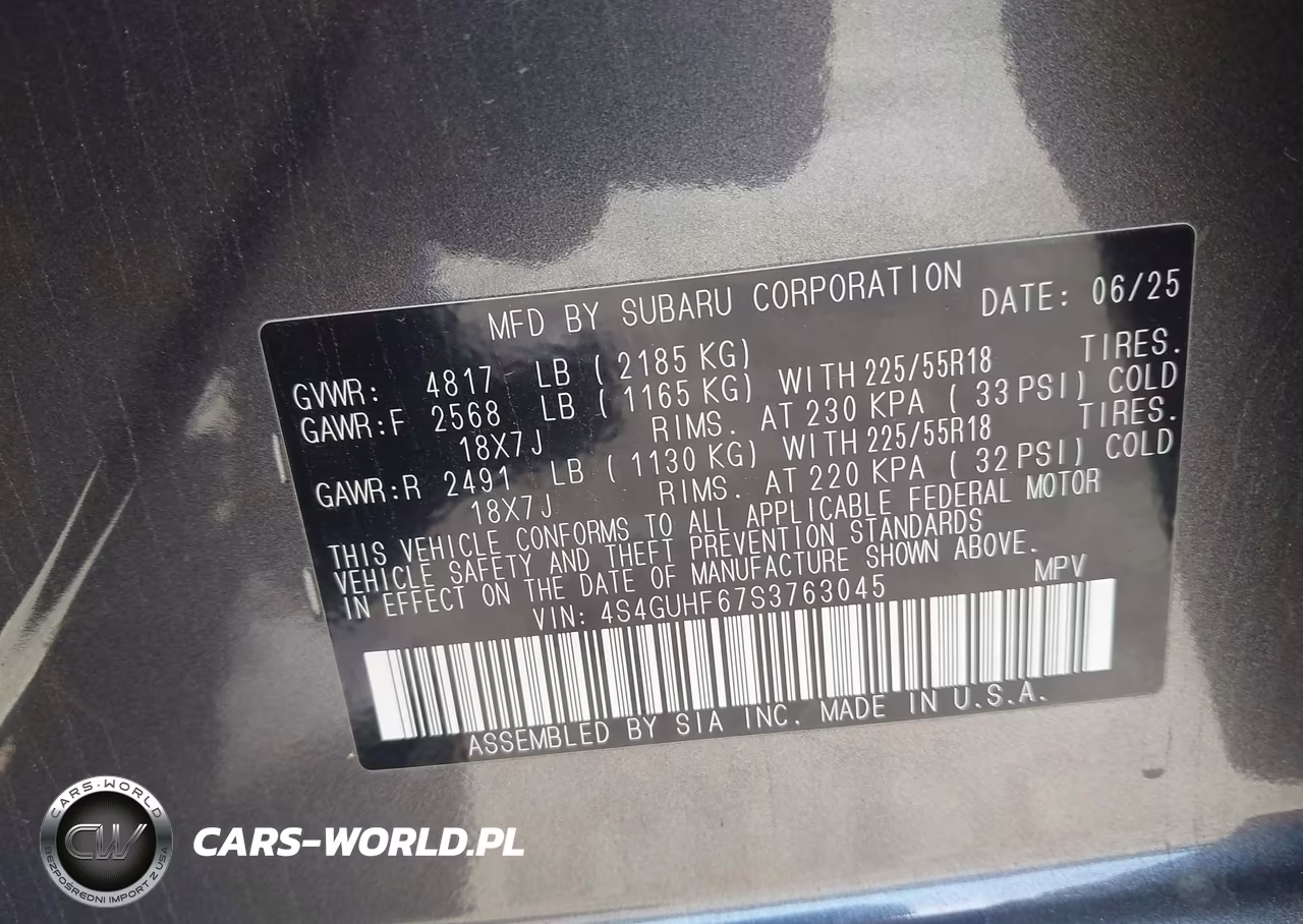 2025 Subaru Crosstrek Sport VIN:4S4GUHF67S3763045 - 9
