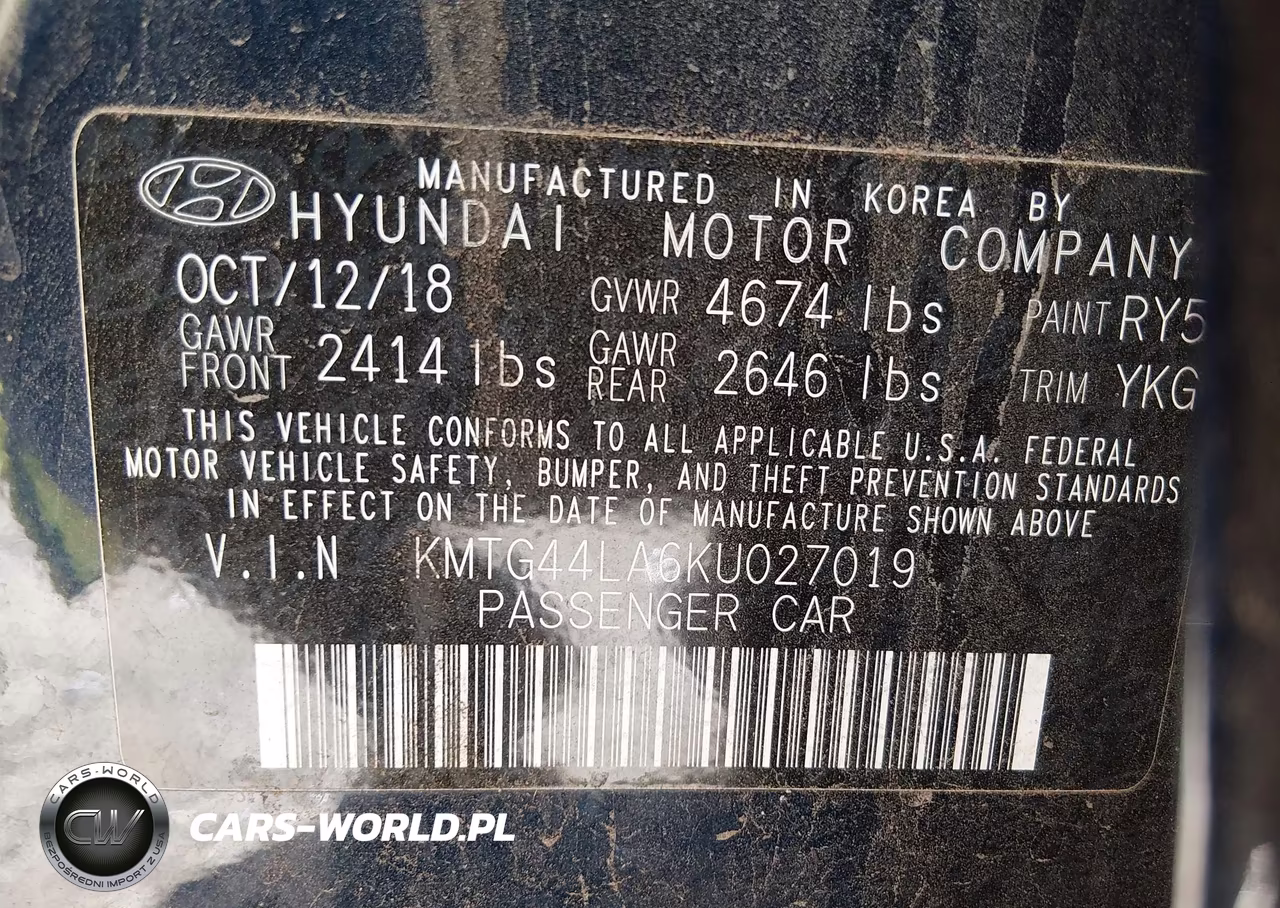 2019 Genesis G70 2.0T Advanced VIN:KMTG44LA6KU027019 - 9