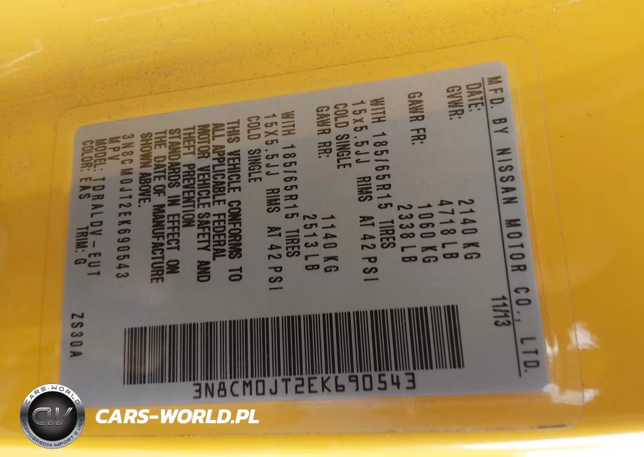 2014 Nissan Nv200 Taxi VIN:3N8CM0JT2EK690543 - 9