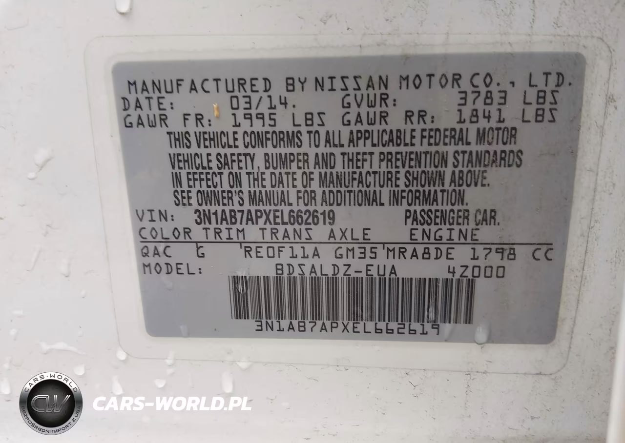 2014 Nissan Sentra Sv VIN:3N1AB7APXEL662619 - 9