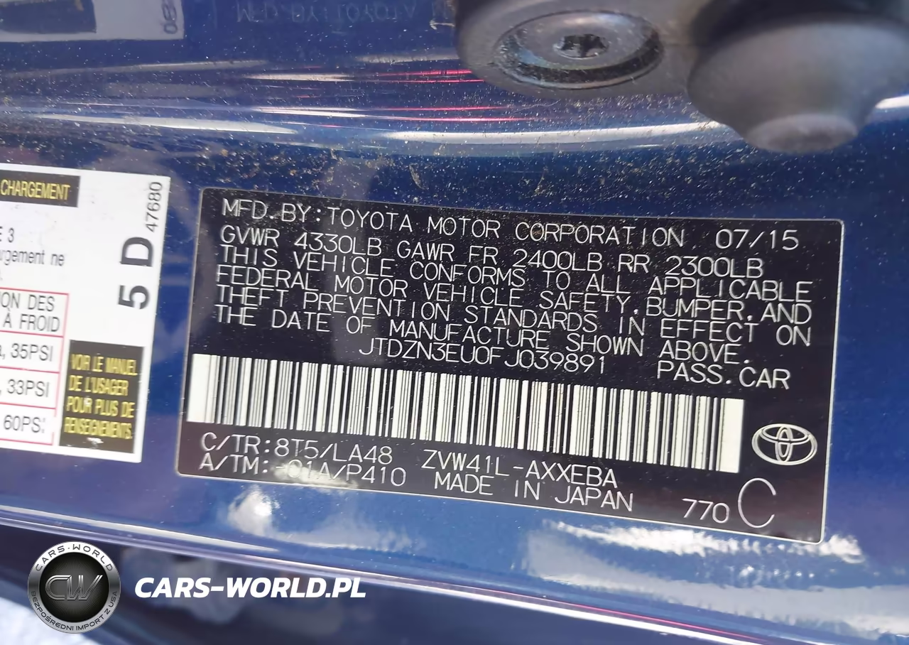 2015 Toyota Prius V Four VIN:JTDZN3EU0FJ039891 - 9