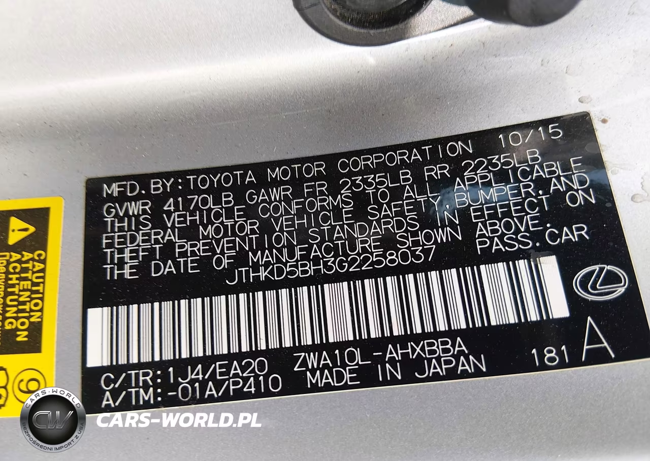 2016 Lexus Ct 200H VIN:JTHKD5BH3G2258037 - 9