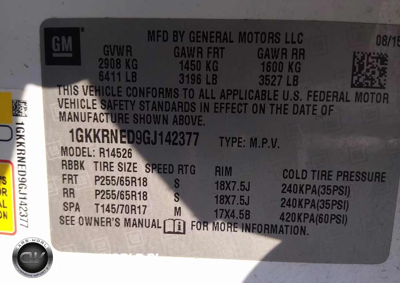 2016 GMC Acadia Sle-1 VIN:1GKKRNED9GJ142377 - 9