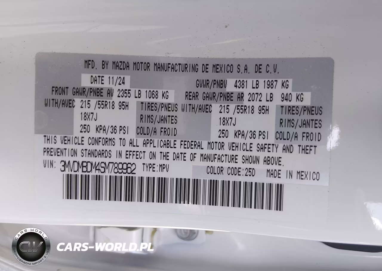 2025 Mazda Cx-30 2.5 S Premium Package VIN:3MVDMBDM4SM789962 - 9