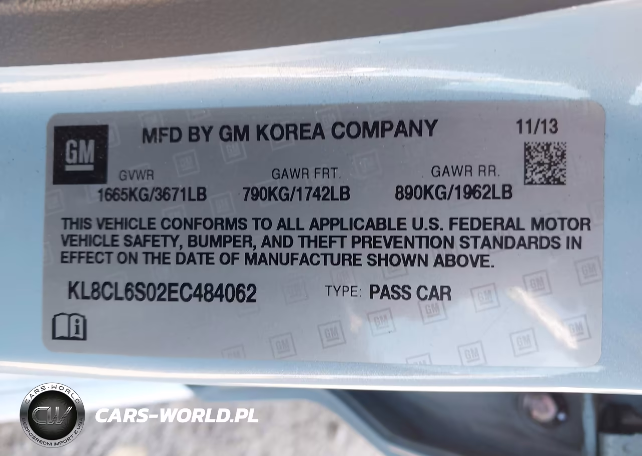 2014 Chevrolet Spark Ev 2Lt VIN:KL8CL6S02EC484062 - 9