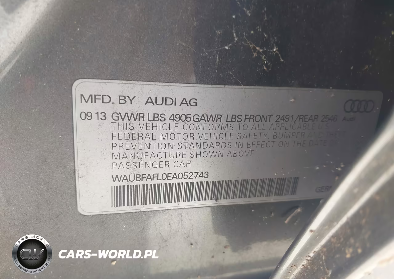 2014 Audi A4 2.0T Premium VIN:WAUBFAFL0EA052743 - 9