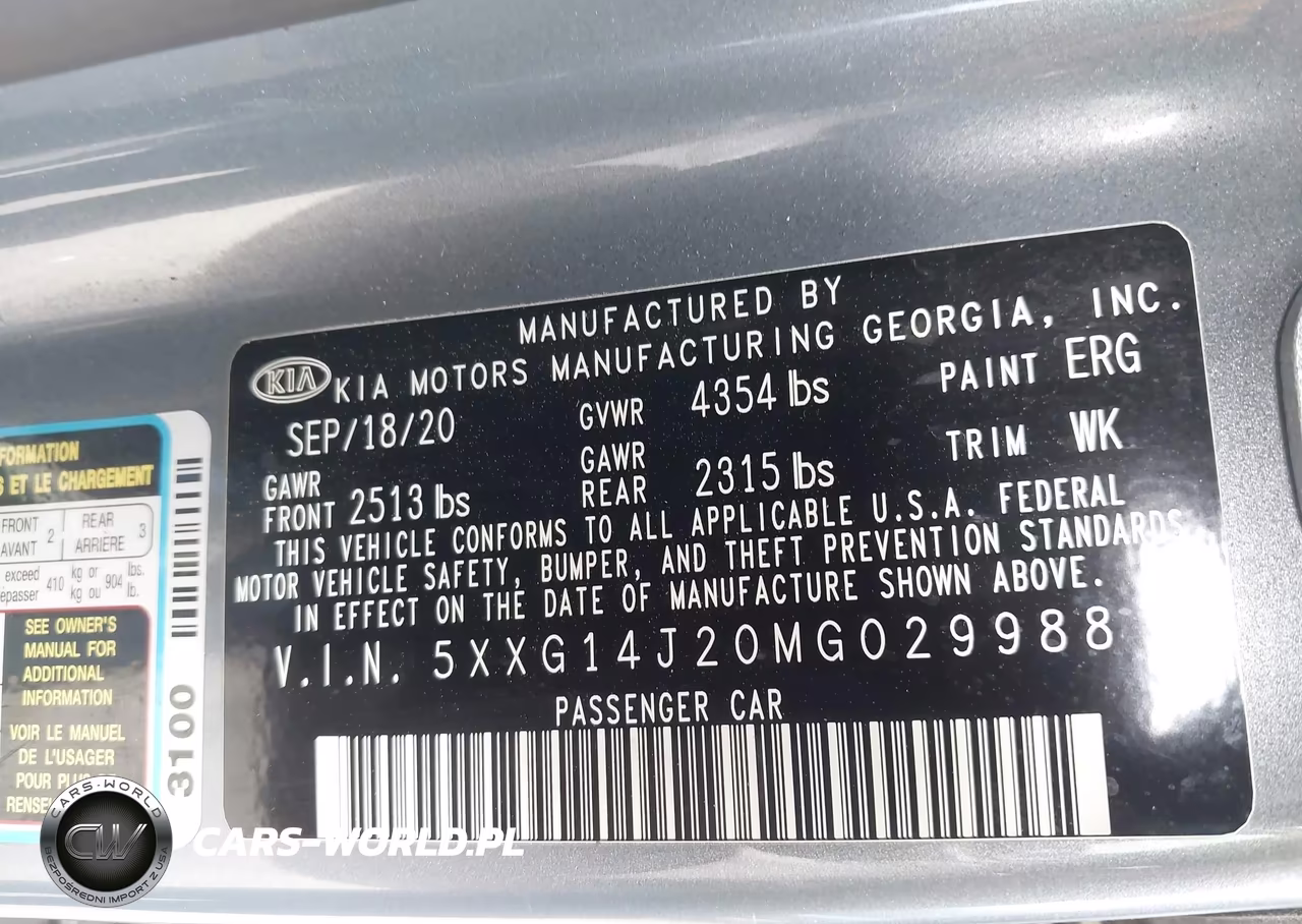 2021 Kia K5 Lxs VIN:5XXG14J20MG029988 - 9