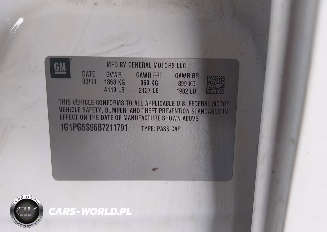 2011 Chevrolet Cruze 2Lt VIN:1G1PG5S96B7211791 - 9