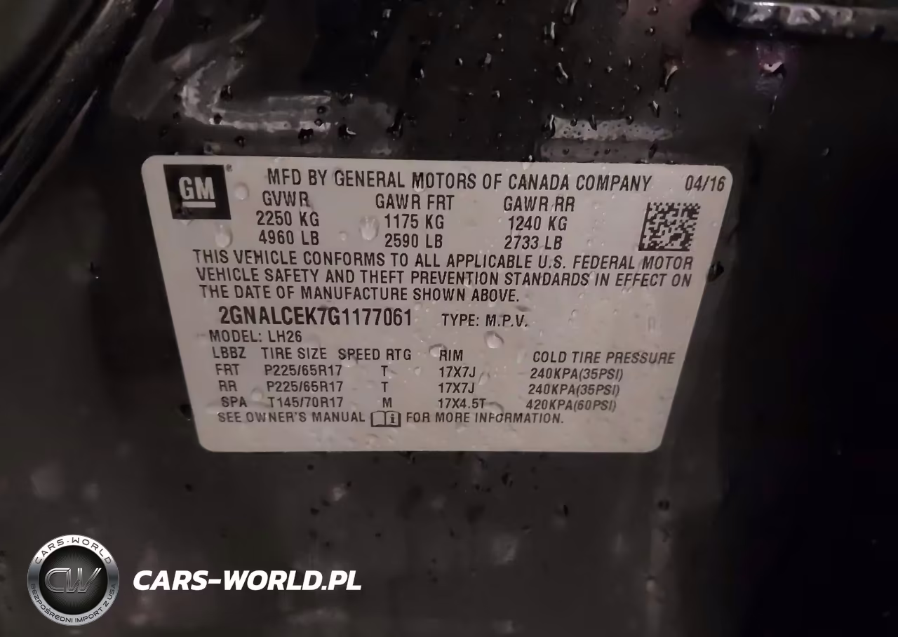 2016 Chevrolet Equinox Lt VIN:2GNALCEK7G1177061 - 9