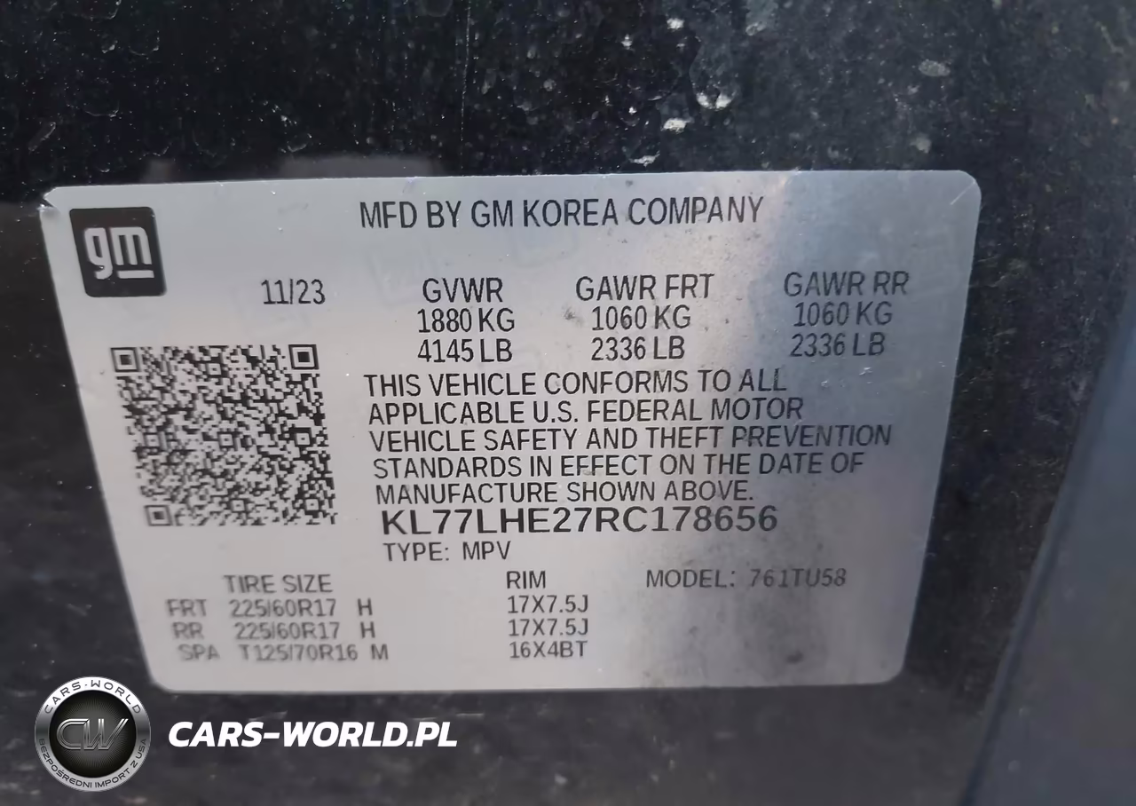 2024 Chevrolet Trax Fwd Lt VIN:KL77LHE27RC178656 - 9