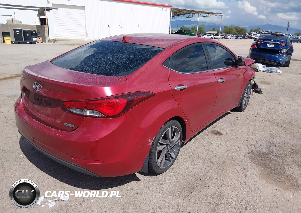 2014 Hyundai Elantra Limited VIN:KMHDH4AEXEU168204 - 4