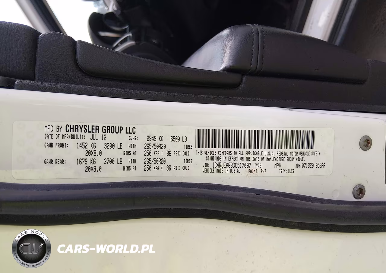 2013 Jeep Grand Cherokee Laredo VIN:1C4RJEAG3DC517097 - 9