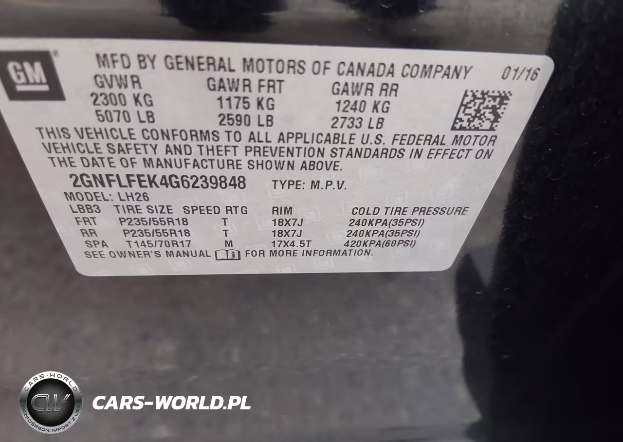 2016 Chevrolet Equinox Lt VIN:2GNFLFEK4G6239848 - 9