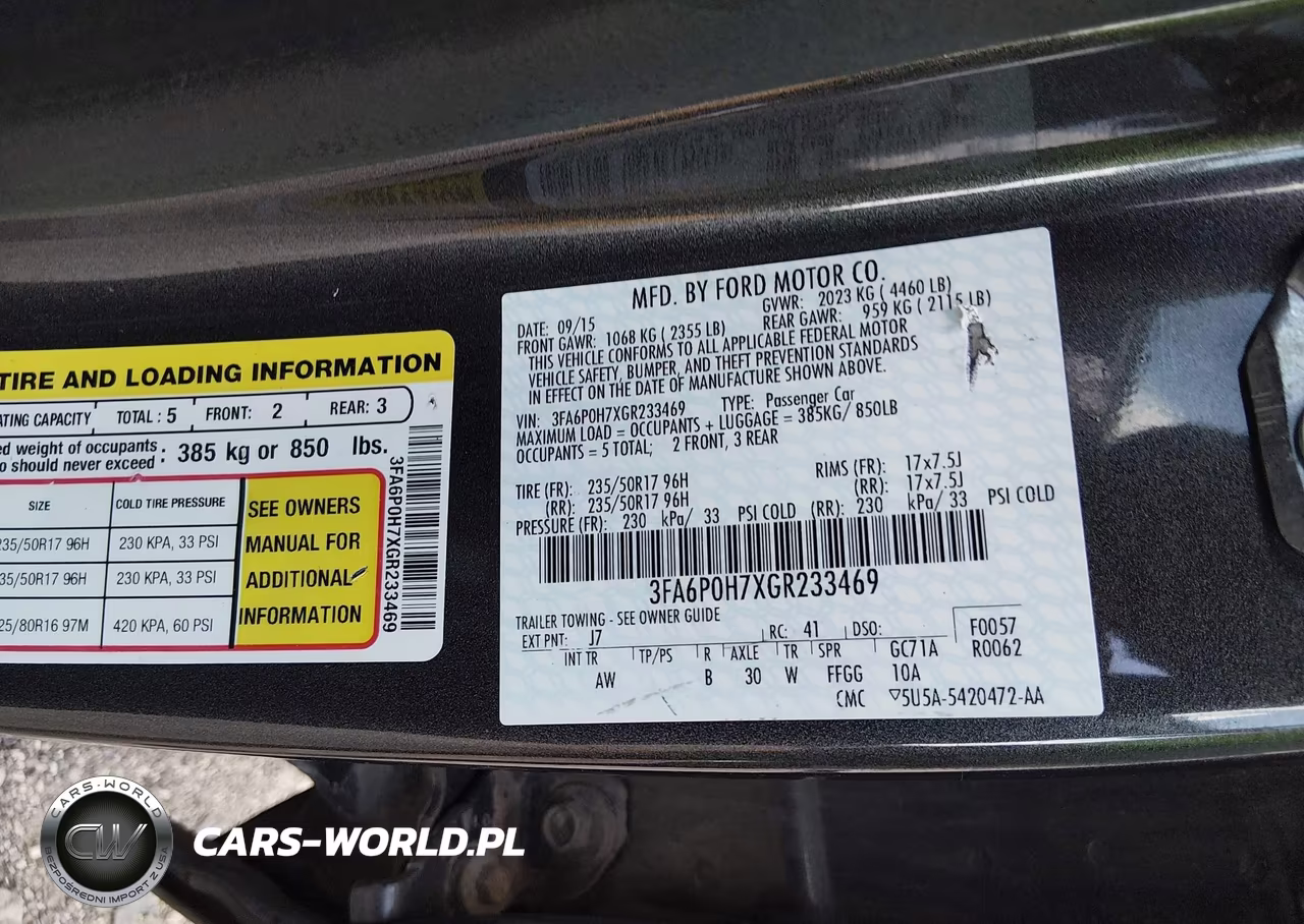 2016 Ford Fusion Se VIN:3FA6P0H7XGR233469 - 9
