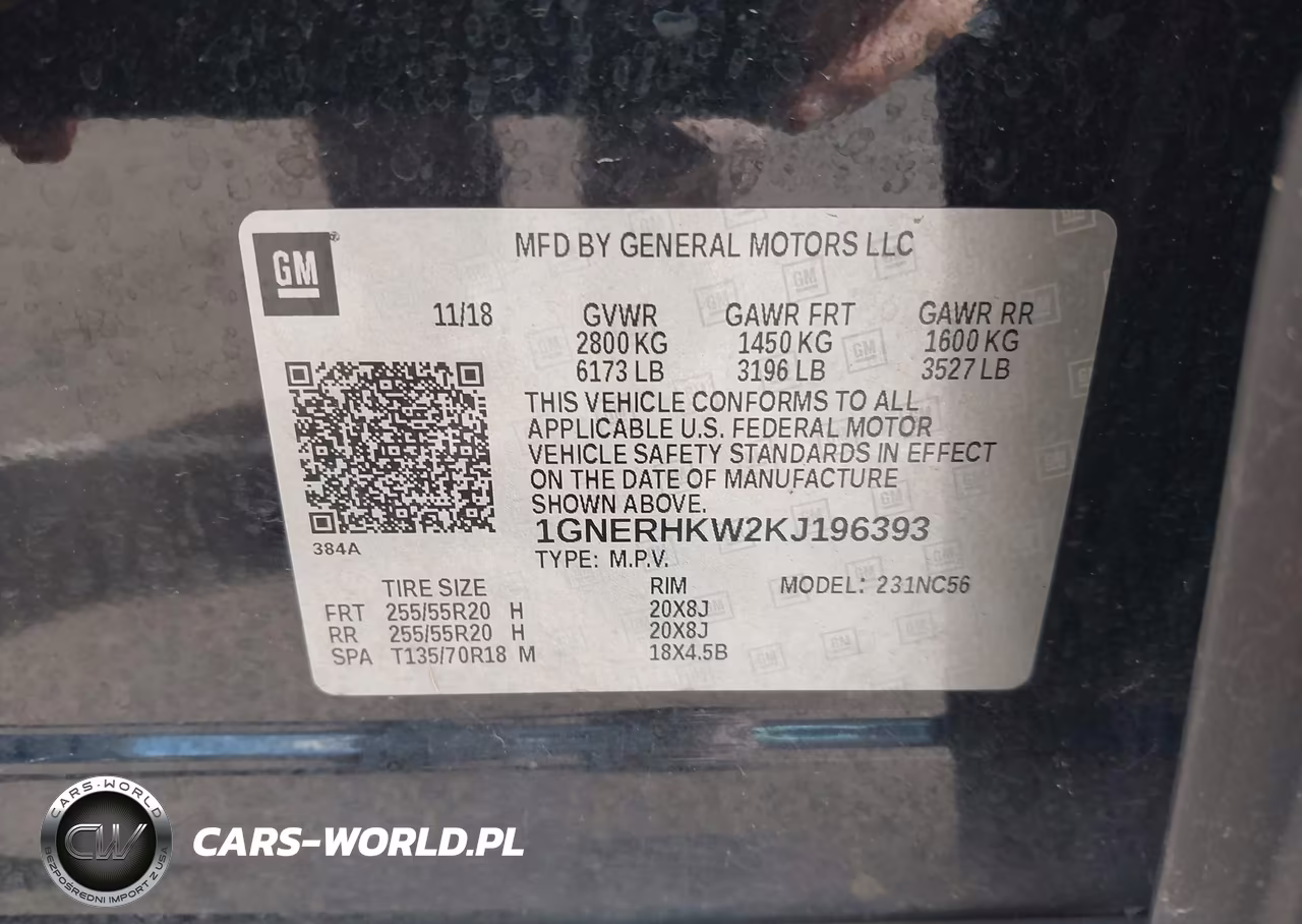 2019 Chevrolet Traverse Lt VIN:1GNERHKW2KJ196393 - 9