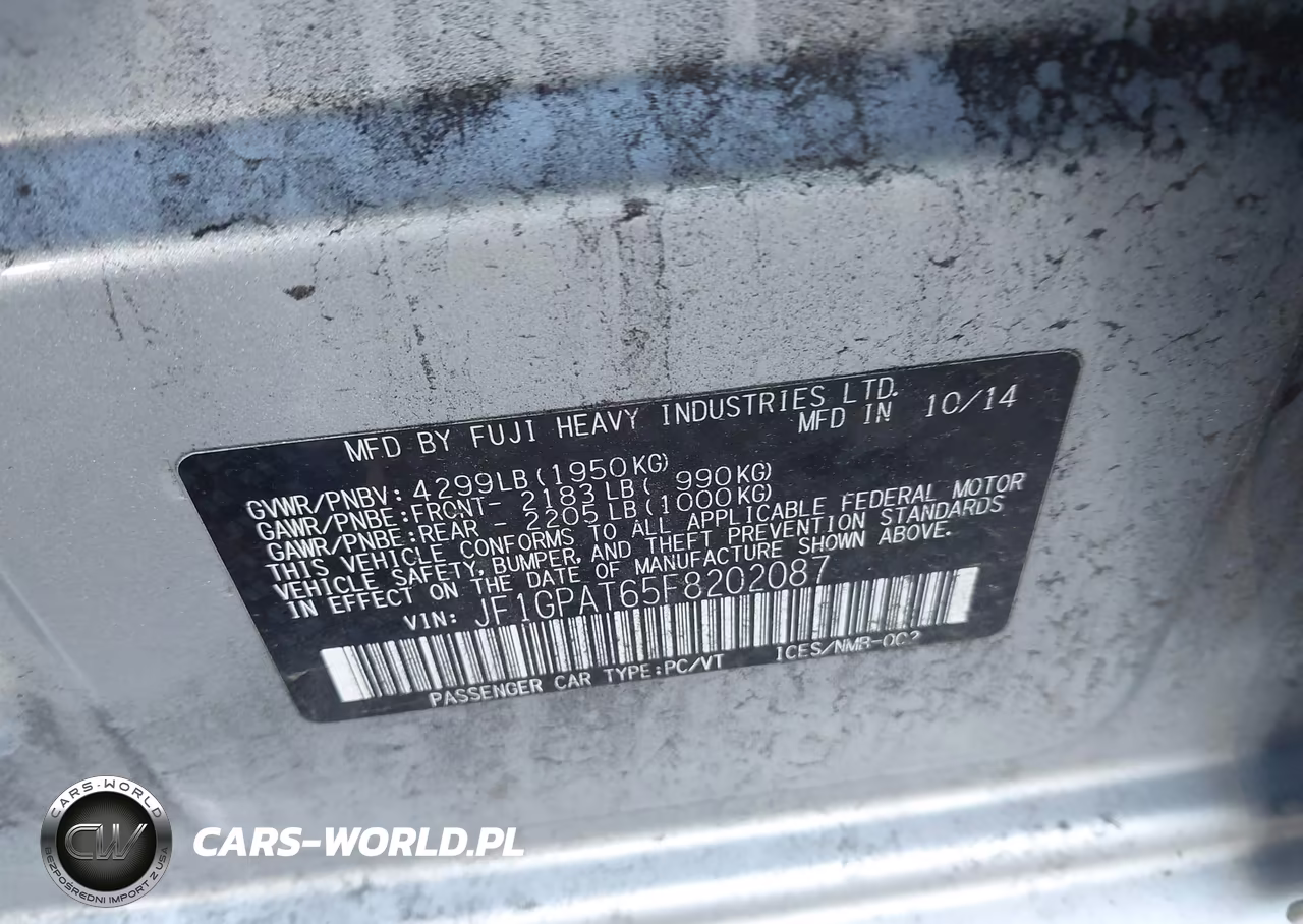 2015 Subaru Impreza 2.0I Sport Premium VIN:JF1GPAT65F8202087 - 9