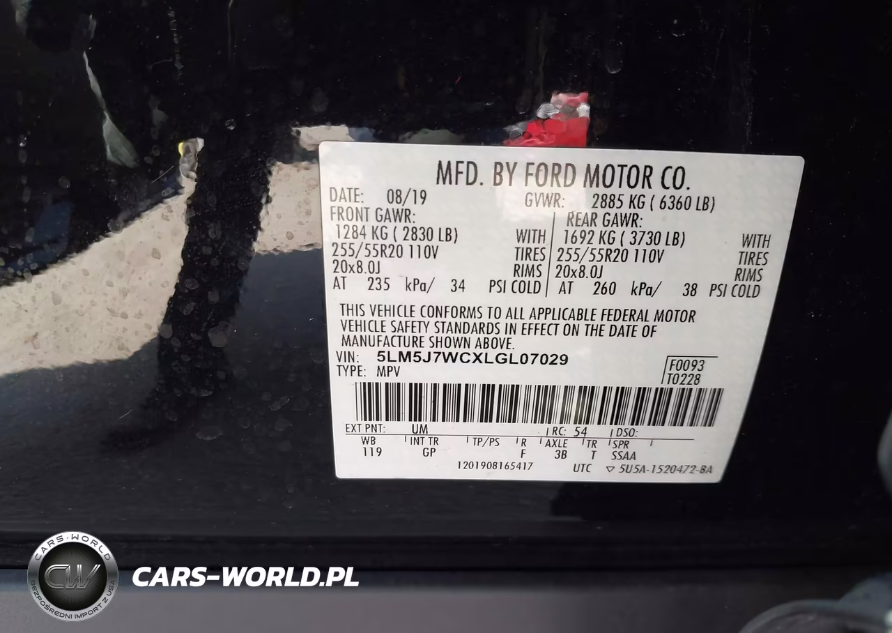 2020 Lincoln Aviator Reserve VIN:5LM5J7WCXLGL07029 - 9