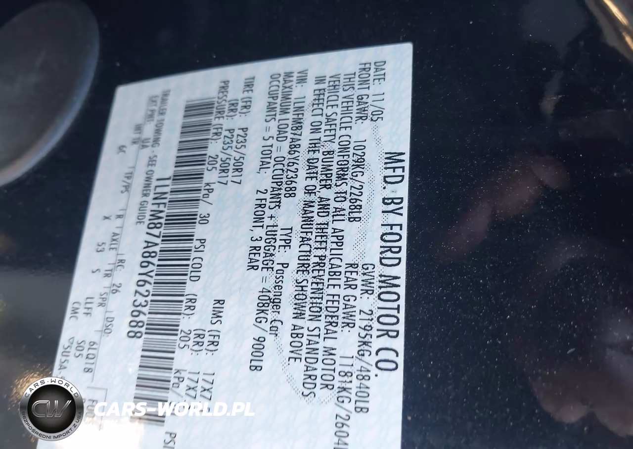 2006 Lincoln Ls V8 VIN:1LNFM87A86Y623688 - 9
