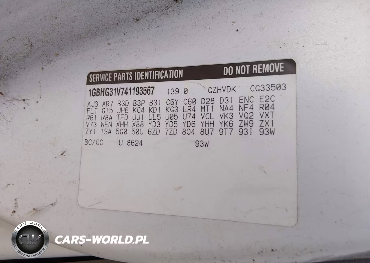 2004 Chevrolet Express Cutaway VIN:1GBHG31V741193567 - 8