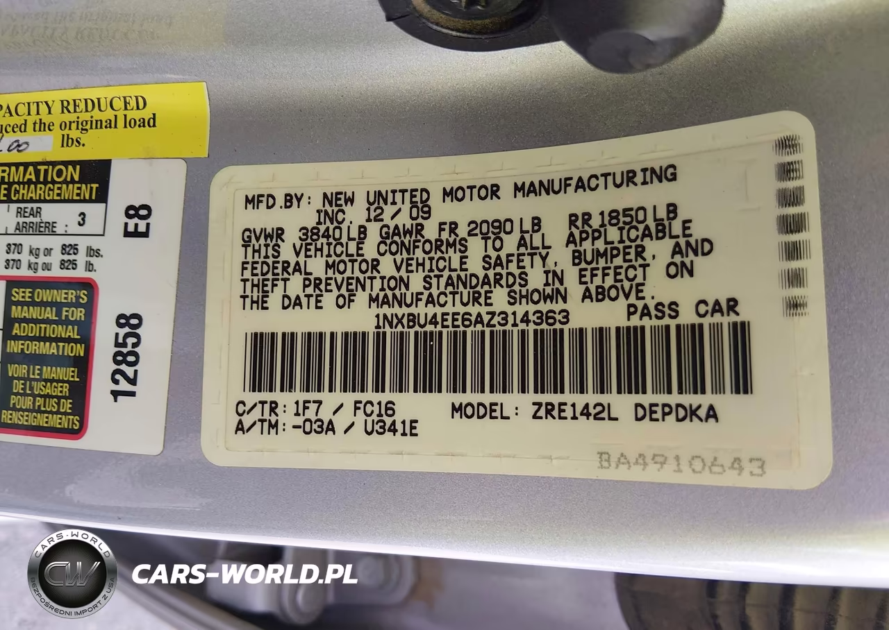 2010 Toyota Corolla Le VIN:1NXBU4EE6AZ314363 - 9