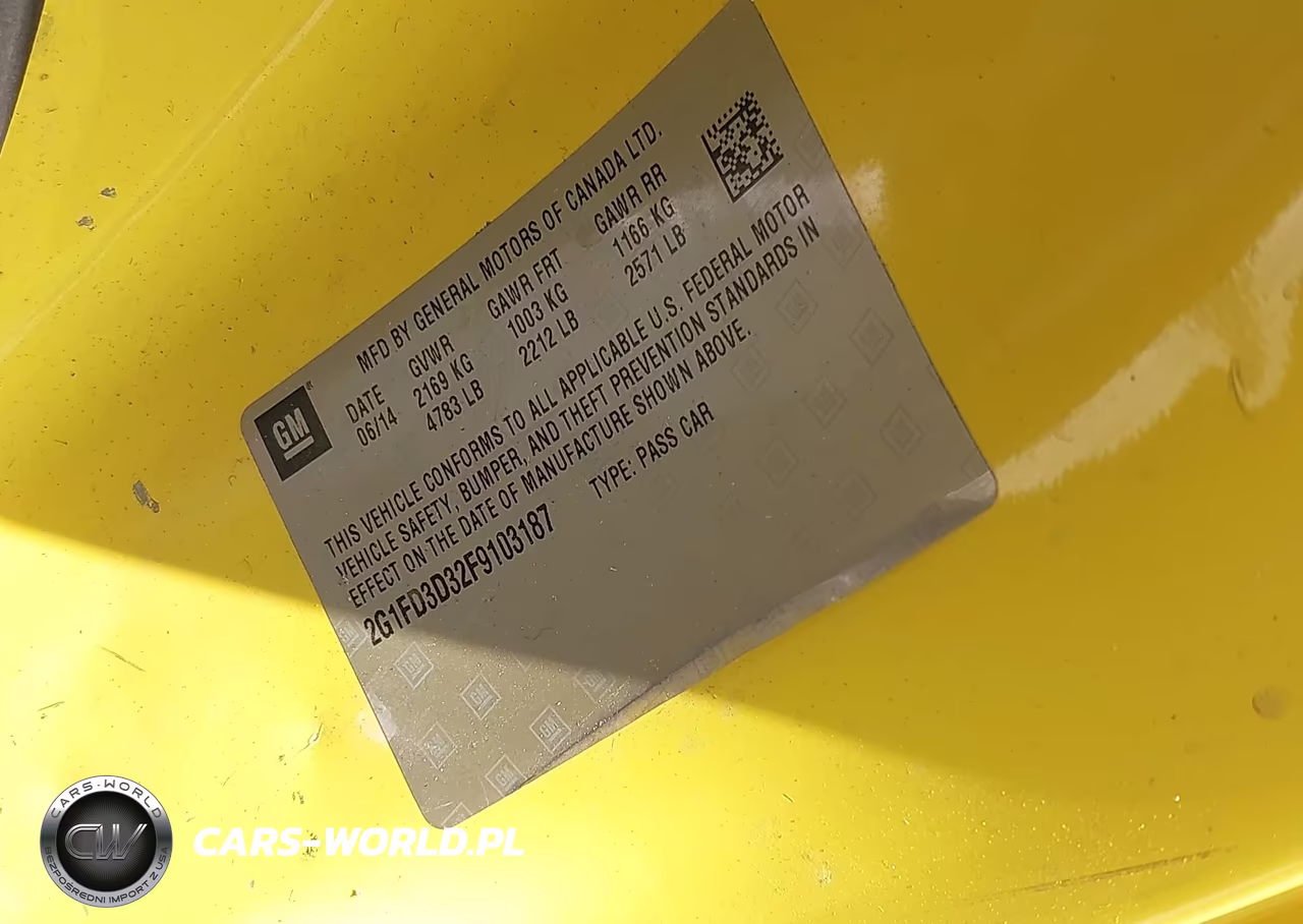 2015 Chevrolet Camaro 1Lt VIN:2G1FD3D32F9103187 - 9