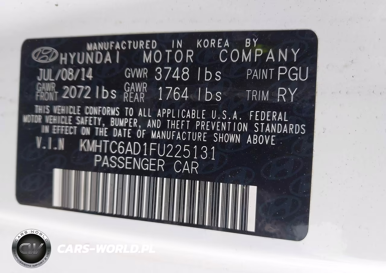 2015 Hyundai Veloster VIN:KMHTC6AD1FU225131 - 9
