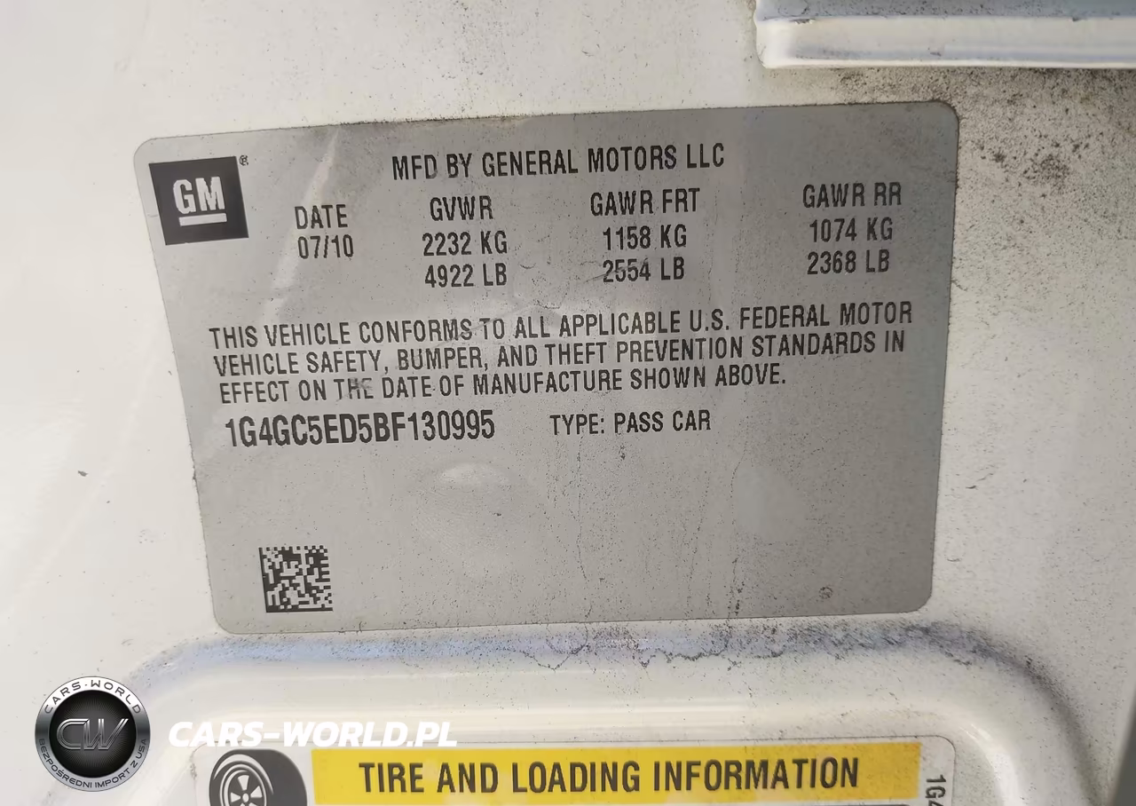 2011 Buick Lacrosse Cxl VIN:1G4GC5ED5BF130995 - 9