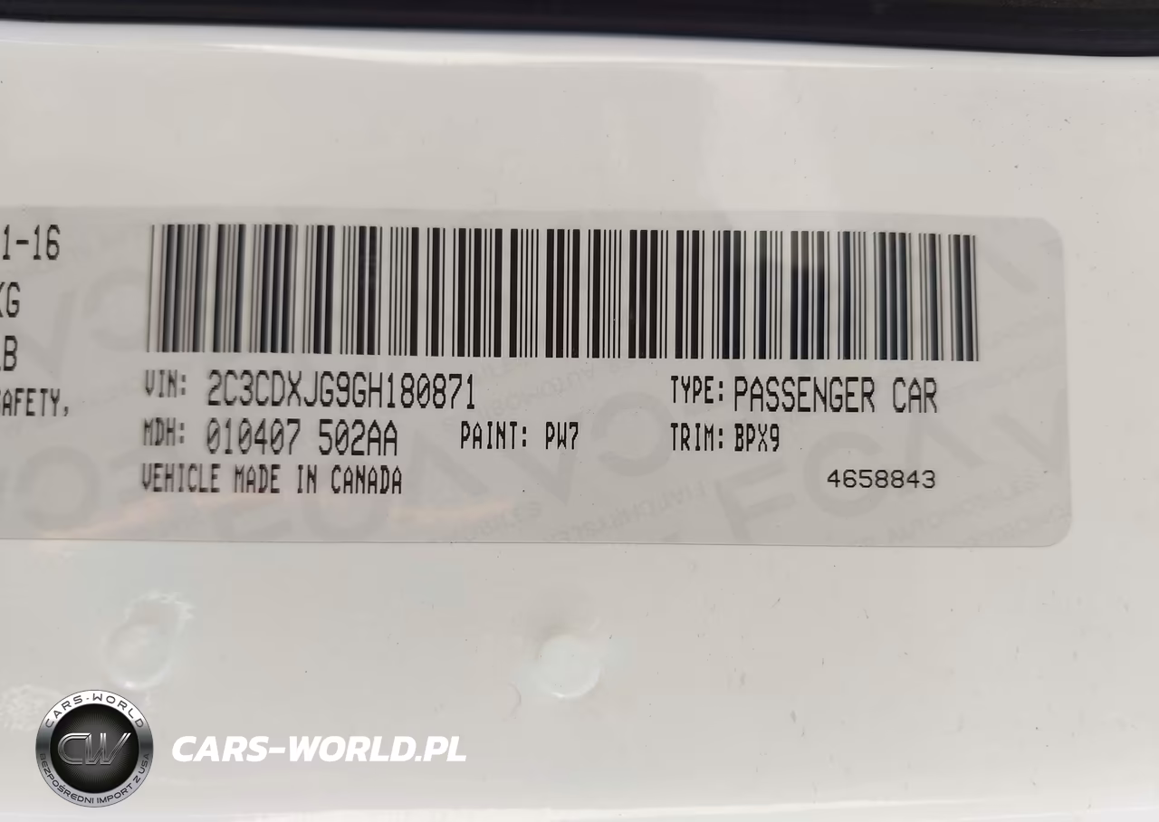 2016 Dodge Charger Sxt VIN:2C3CDXJG9GH180871 - 9