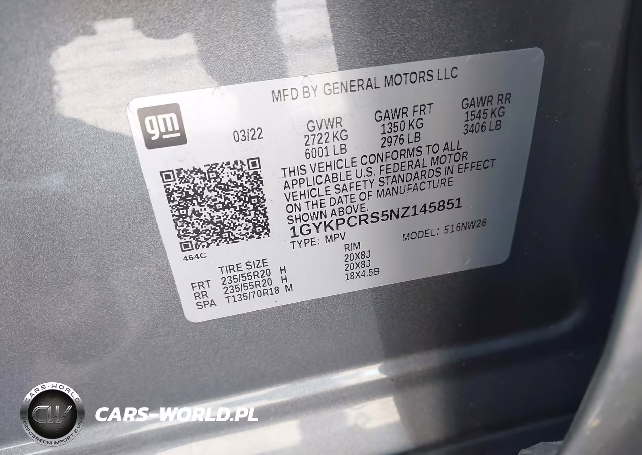 2022 Cadillac Xt6 Fwd Premium Luxury VIN:1GYKPCRS5NZ145851 - 9