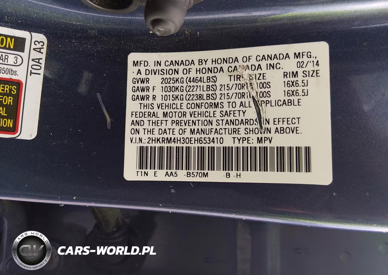2014 Honda Cr-V Lx VIN:2HKRM4H30EH653410 - 9