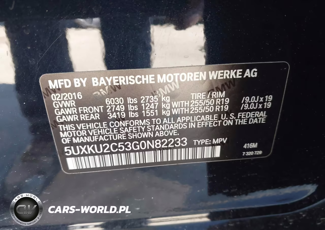 2016 BMW X6 xDrive35I VIN:5UXKU2C53G0N82233 - 9
