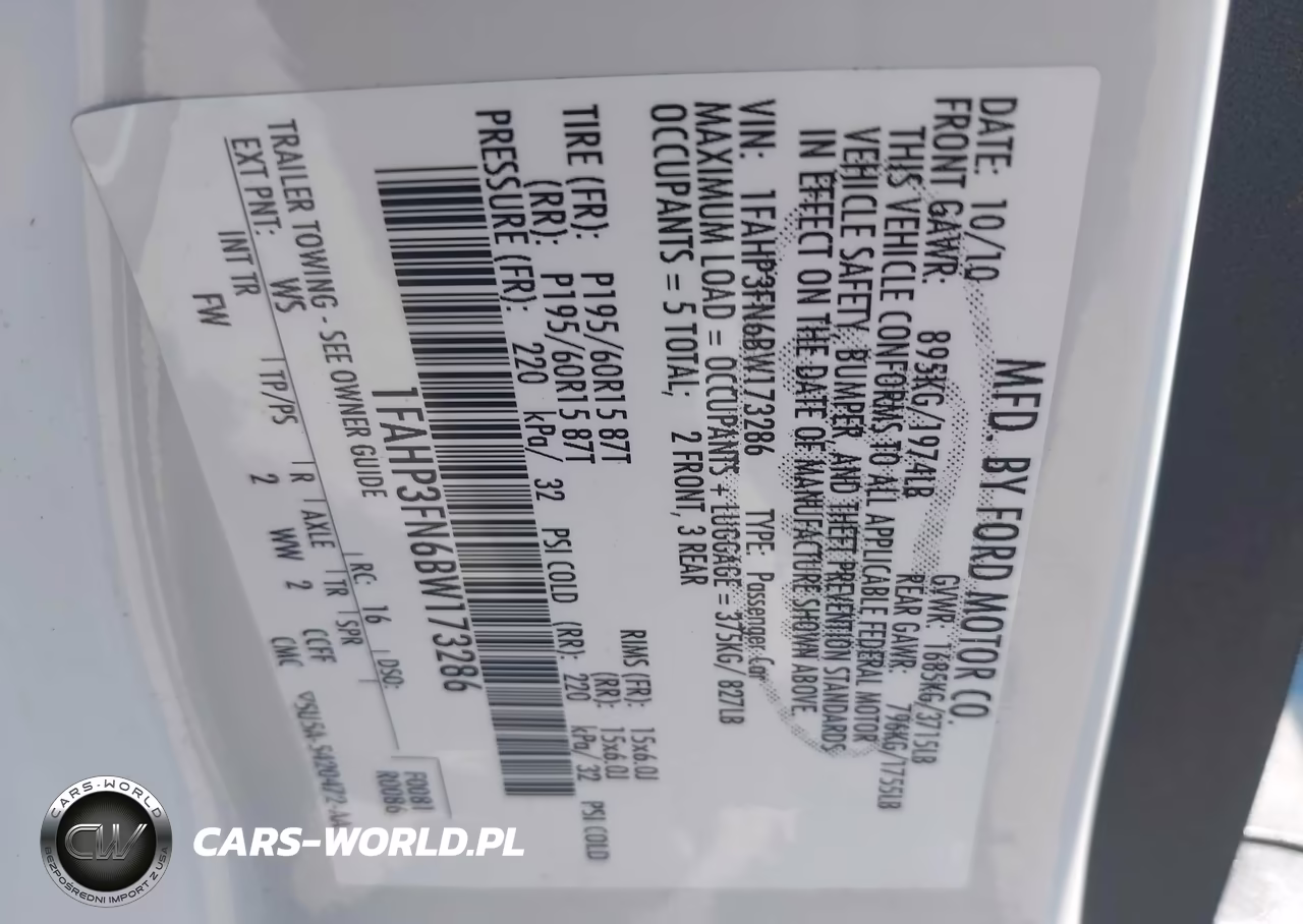 2011 Ford Focus Se VIN:1FAHP3FN6BW173286 - 9
