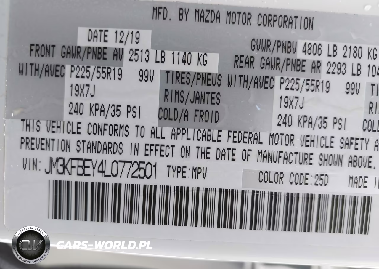 2020 Mazda Cx-5 Signature VIN:JM3KFBEY4L0772501 - 9