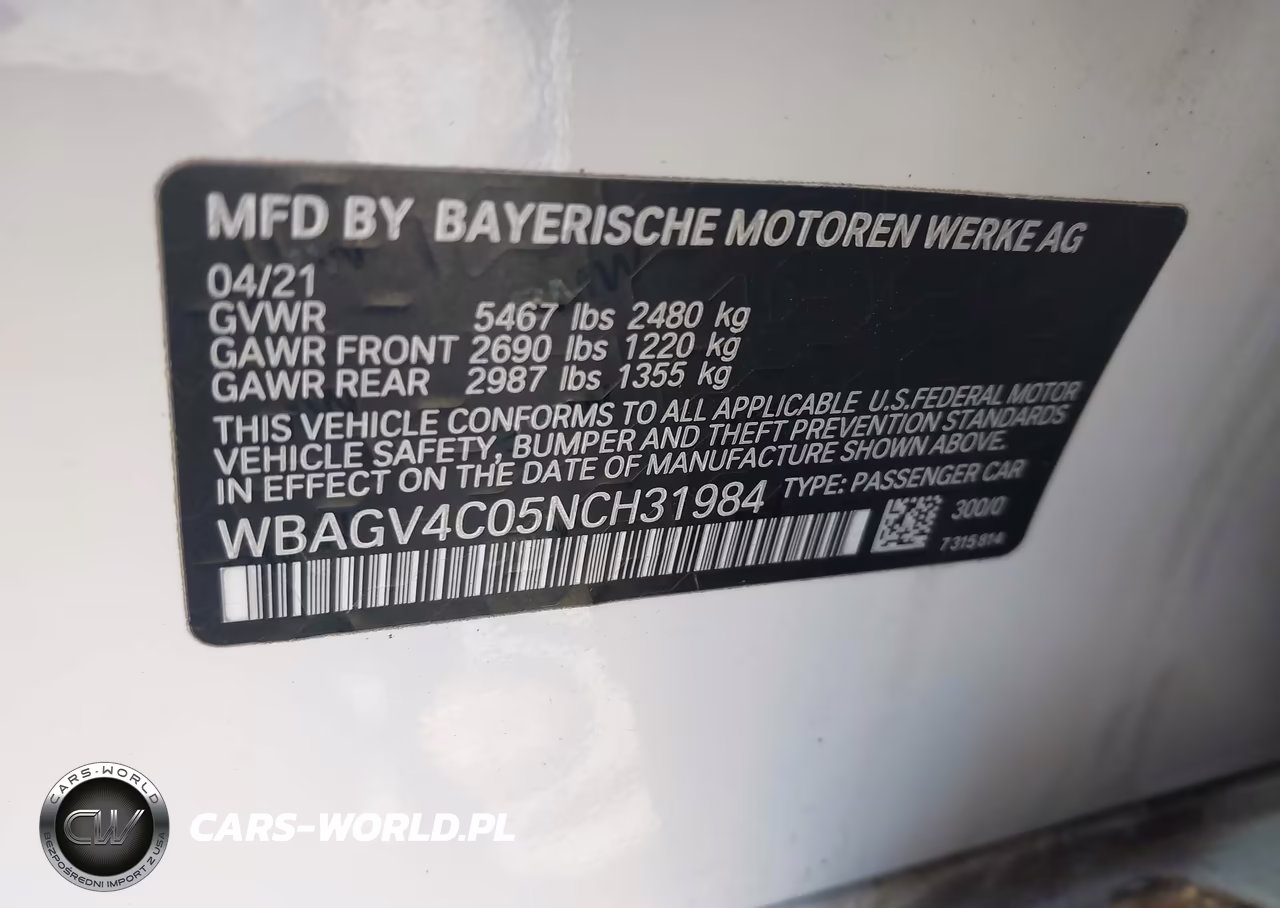 2022 BMW 840 Gran Coupe I xDrive VIN:WBAGV4C05NCH31984 - 9