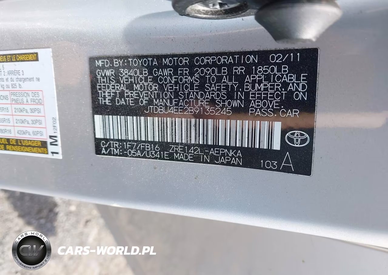 2011 Toyota Corolla Le VIN:JTDBU4EE2B9135245 - 9