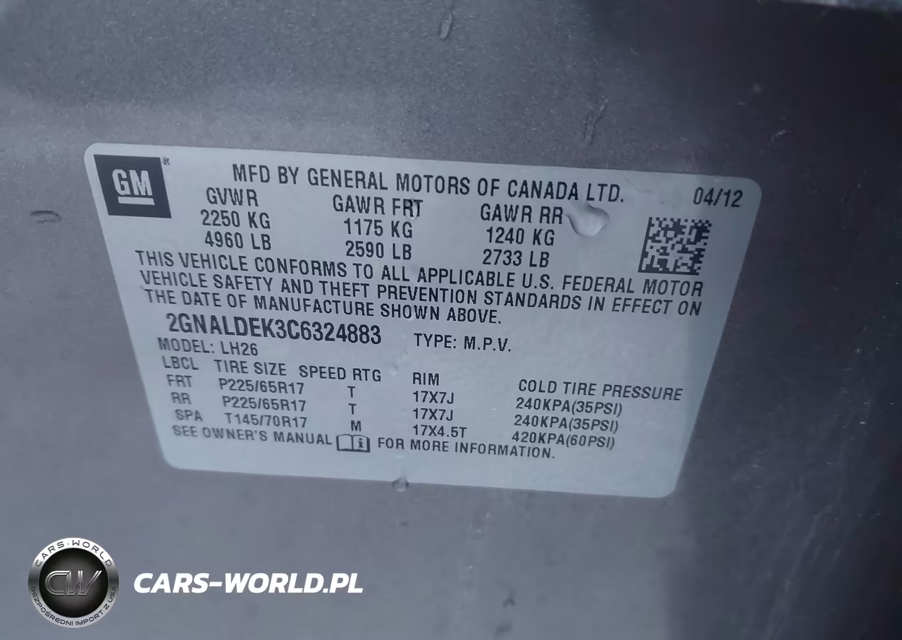 2012 Chevrolet Equinox Lt VIN:2GNALDEK3C6324883 - 9