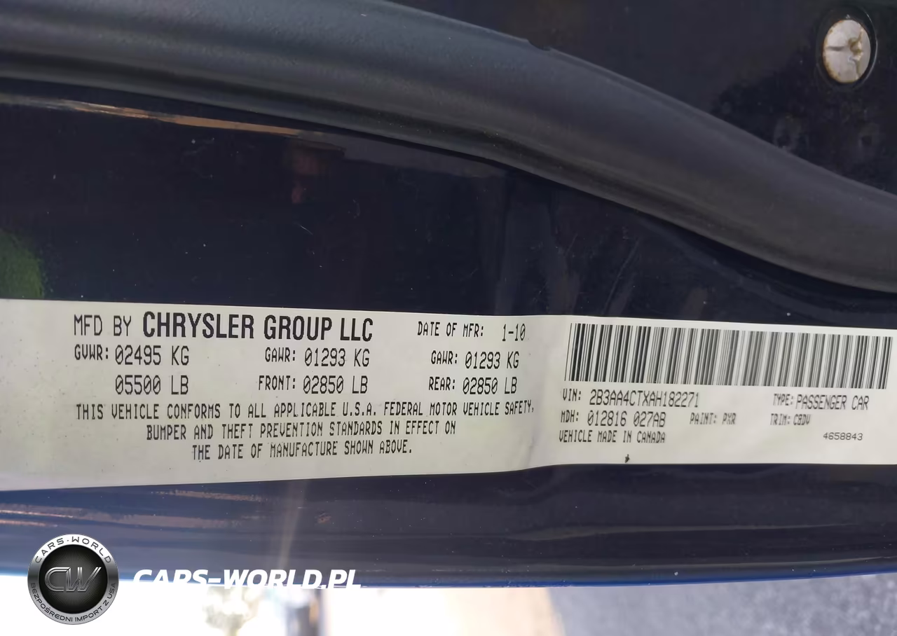 2010 Dodge Charger VIN:2B3AA4CTXAH182271 - 9