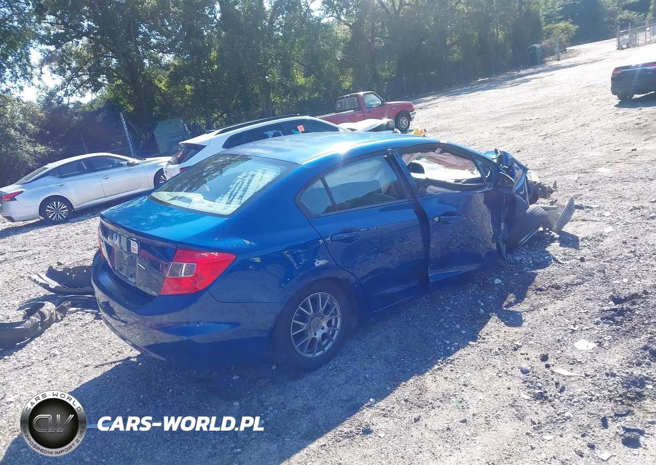 2012 Honda Civic Lx VIN:19XFB2F58CE321606 - 4