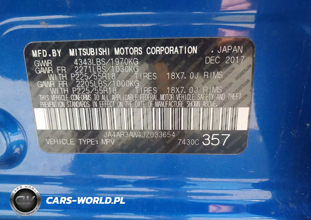 2018 Mitsubishi Outlander Sport 2.4 Se VIN:JA4AR3AW4JZ033654 - 9