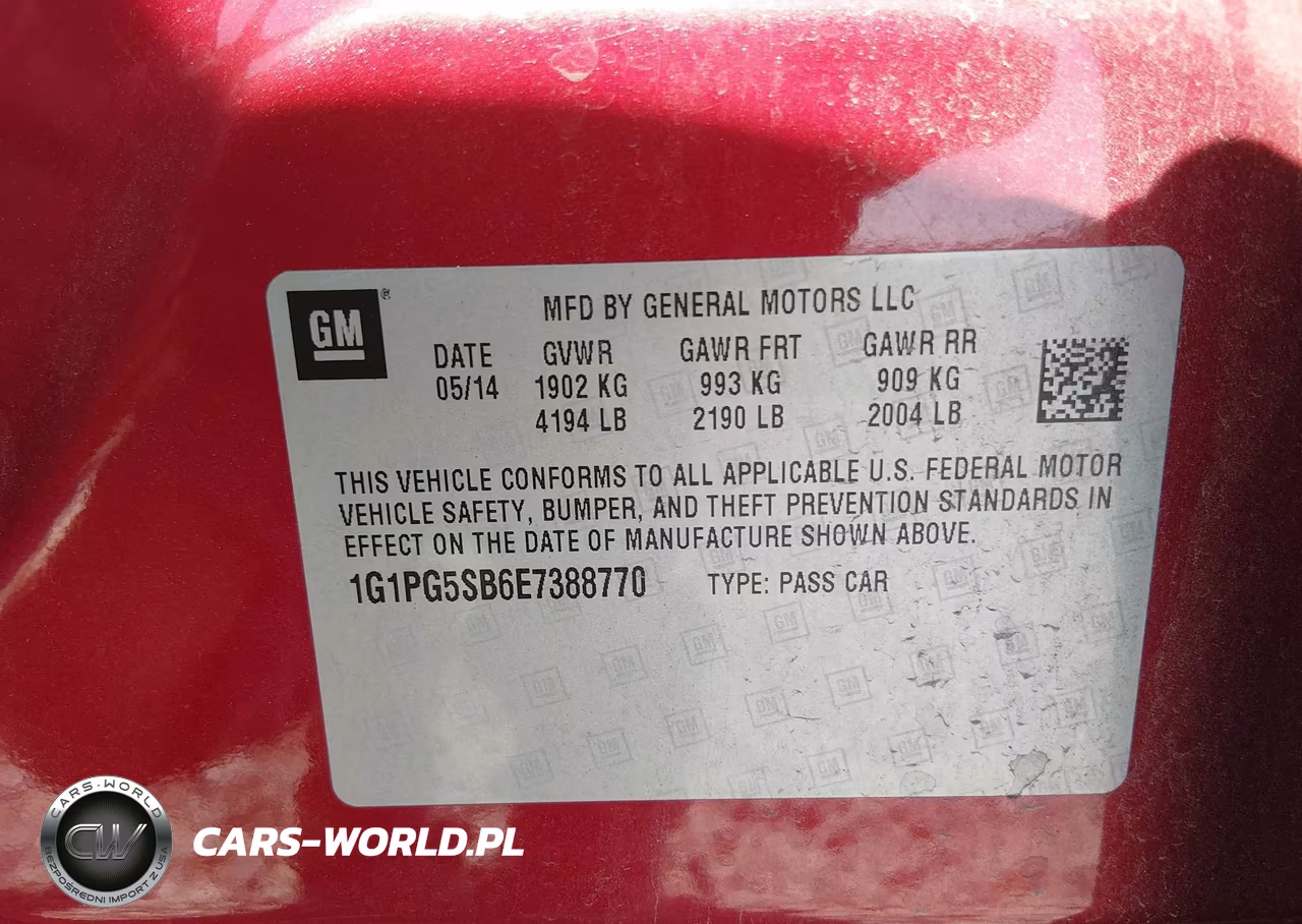 2014 Chevrolet Cruze Ltz VIN:1G1PG5SB6E7388770 - 9