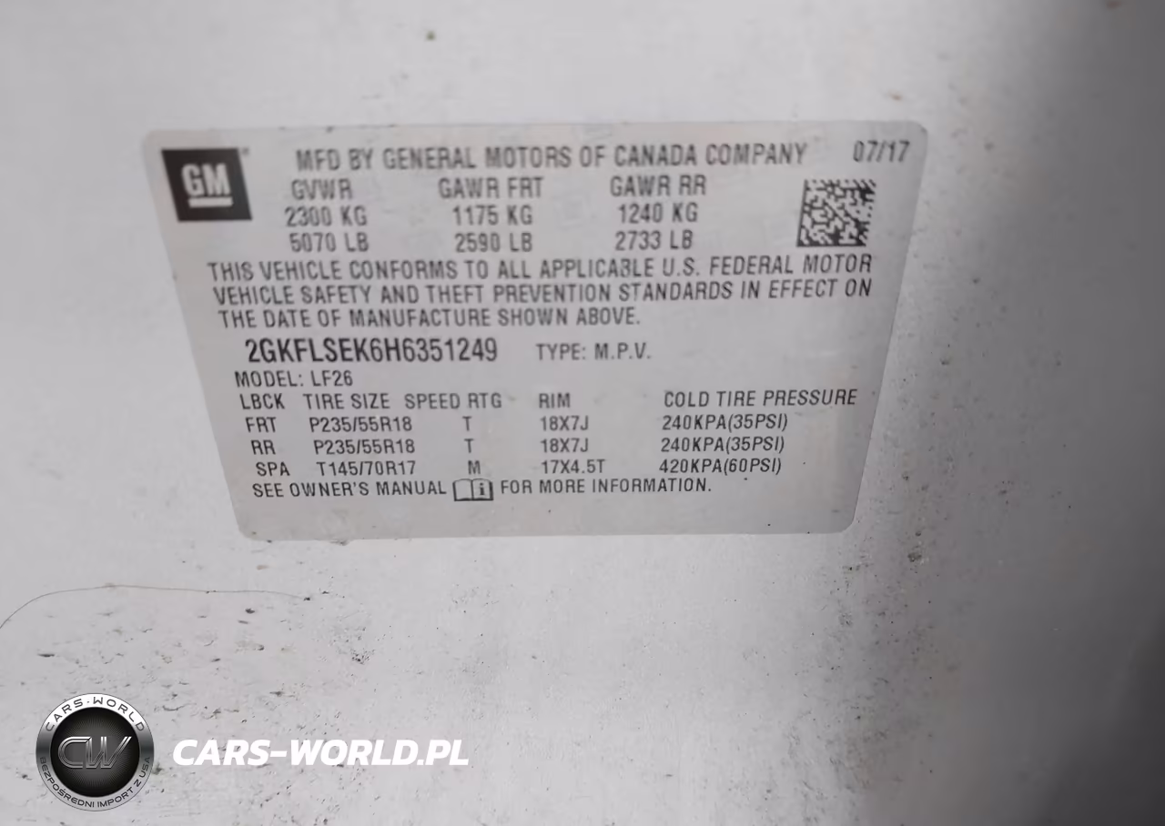 2017 GMC Terrain Sle-1 VIN:2GKFLSEK6H6351249 - 9
