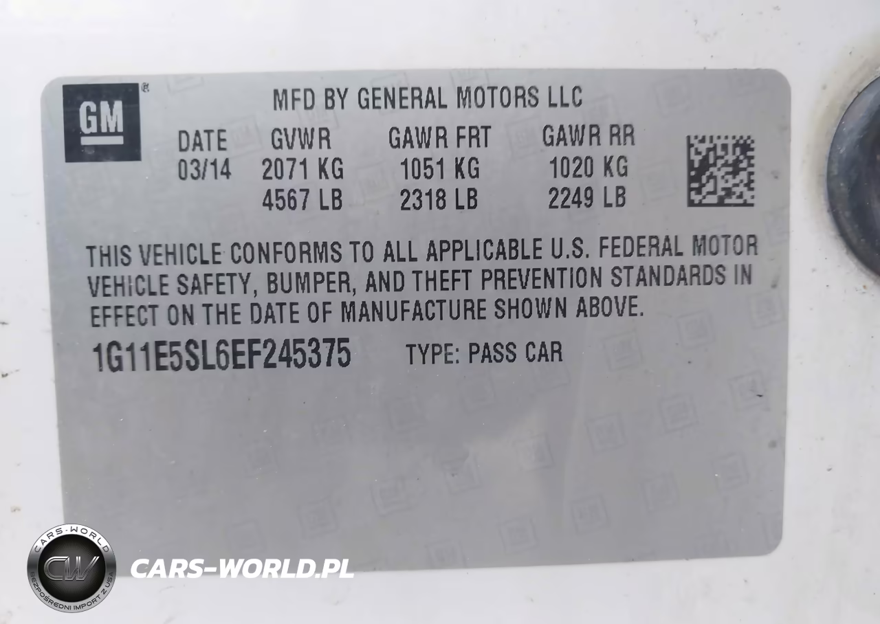 2014 Chevrolet Malibu 2Lt VIN:1G11E5SL6EF245375 - 9