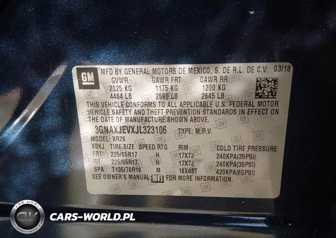 2018 Chevrolet Equinox Lt VIN:3GNAXJEVXJL323106 - 9