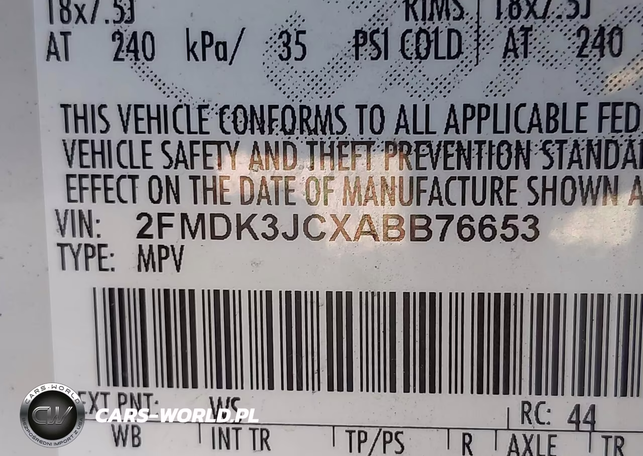 2010 Ford Edge Sel VIN:2FMDK3JCXABB76653 - 9