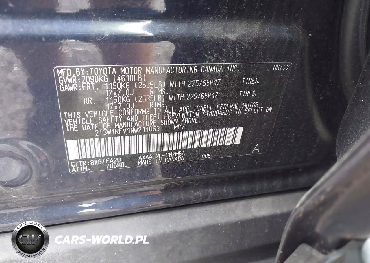 2022 Toyota Rav4 Xle VIN:2T3W1RFV1NW211063 - 9